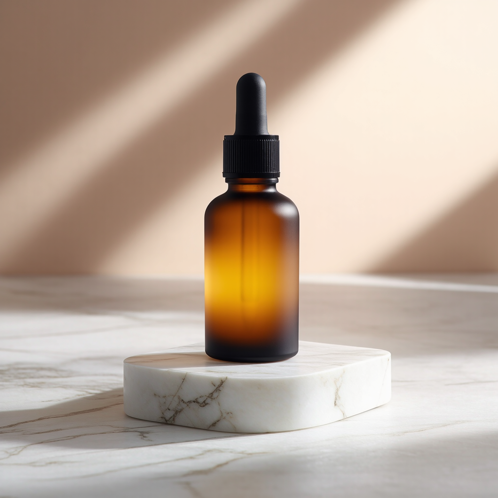 AI-generated Vitamin C serum product photo